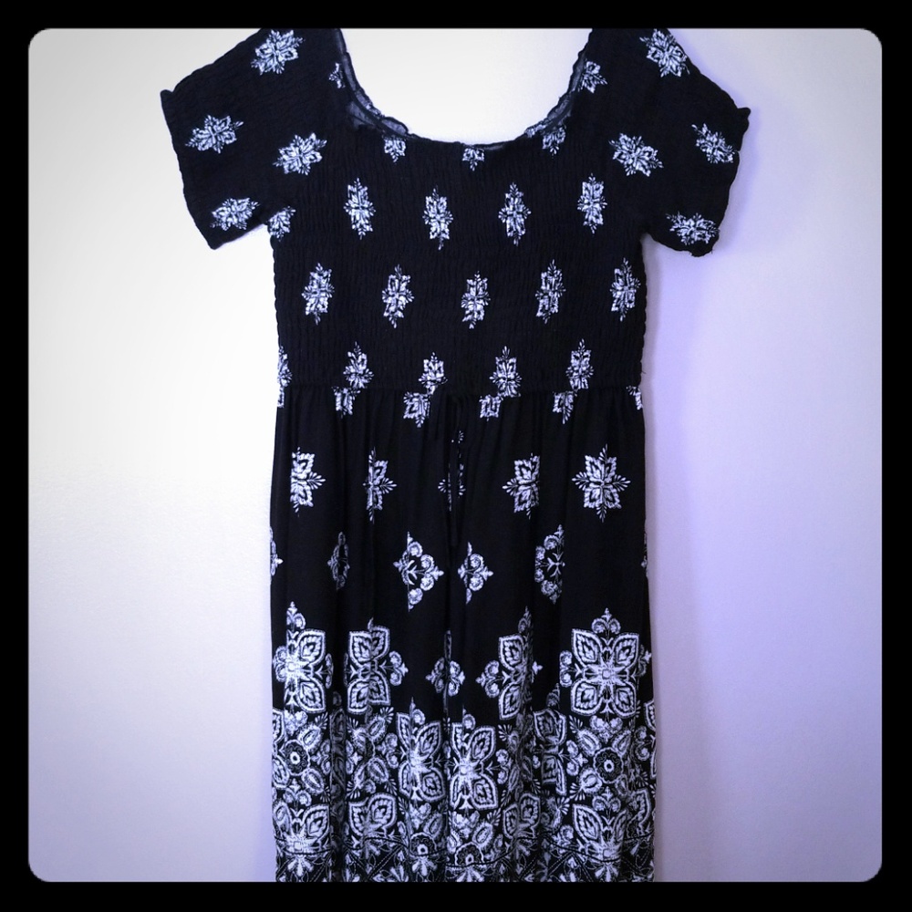 Black and white sundress